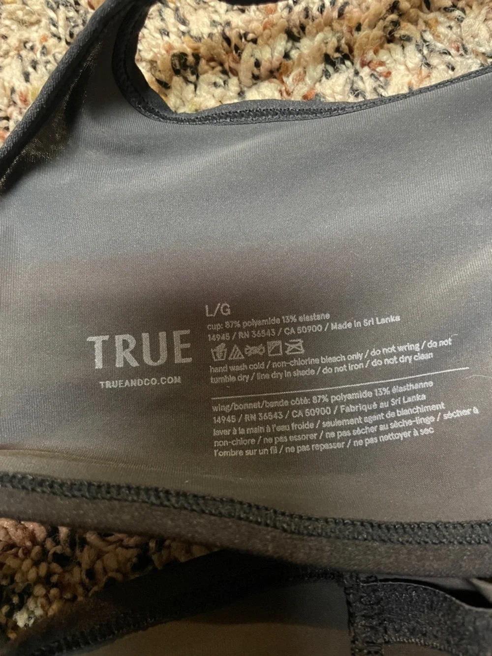 True & Co. Seamless Black Wireless Light-Support Push Up Bra Size L | NWT - Picture 4 of 6